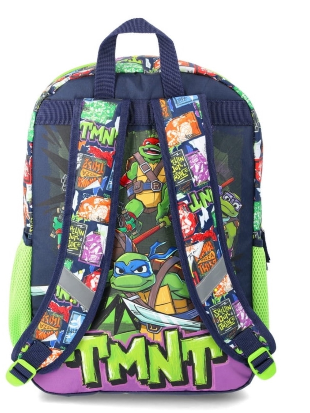 New Teenage Ninja Turtles boys 17” 3D glow in the dark backpack green - Picture 2 of 6